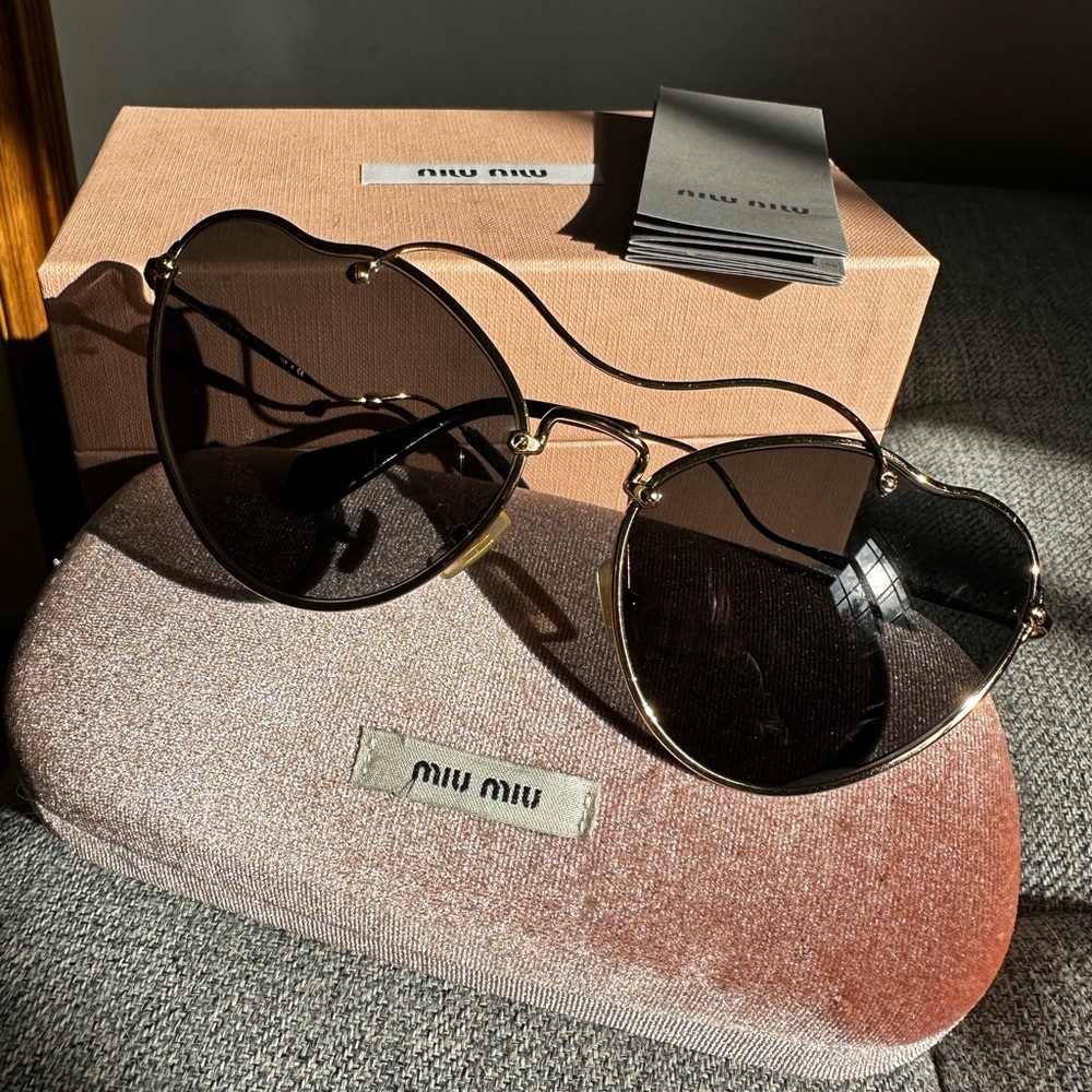 Authentic Miu Miu Oversized Cat Eye Sunglasses - image 1